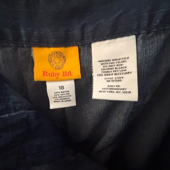 Ruby Rd. Indigo Denim Jacket - Picture 3 of 5